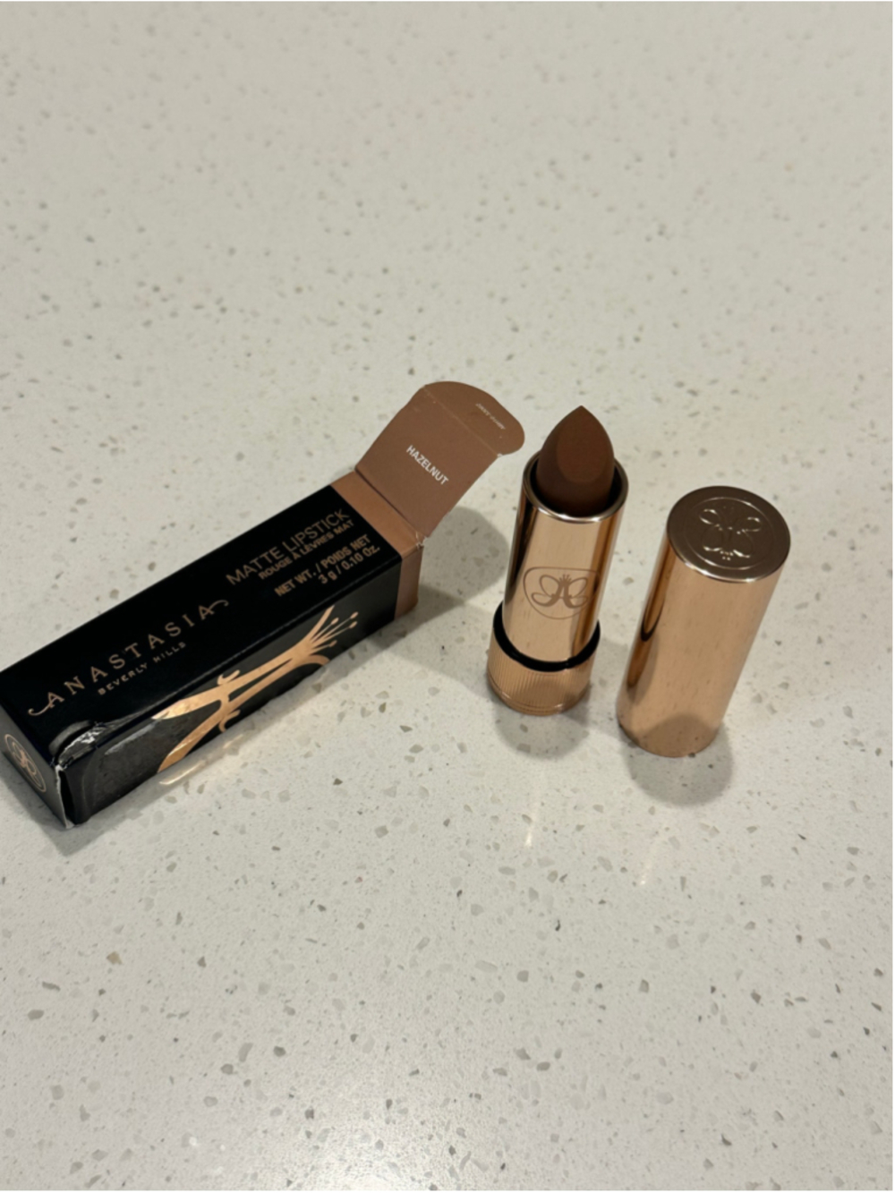 Anastasia Beverly Hills Matte Lipstick Stick Hazelnut Shade 0.12 oz